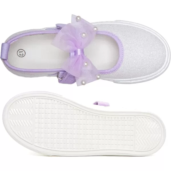 Toandon Toddler Girls Sparkle Glitter Flats Sneakers Age 3-10