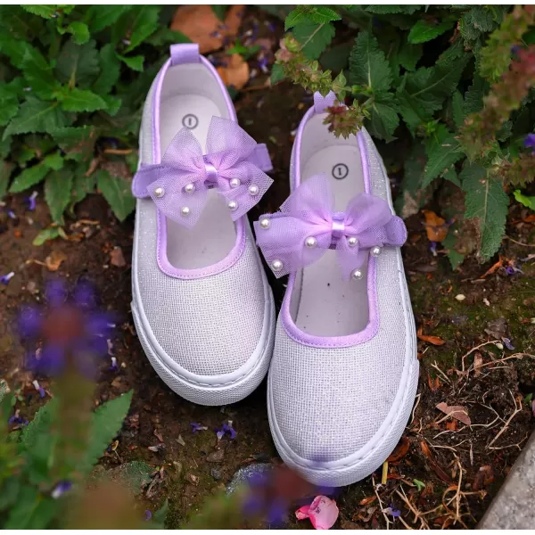 Toandon Toddler Girls Sparkle Glitter Flats Sneakers Age 3-10