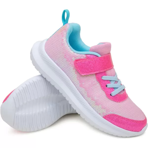 Toandon Toddler Kids Sneakers Sparkle Fashion Glitter Sequins Canvas Shoes