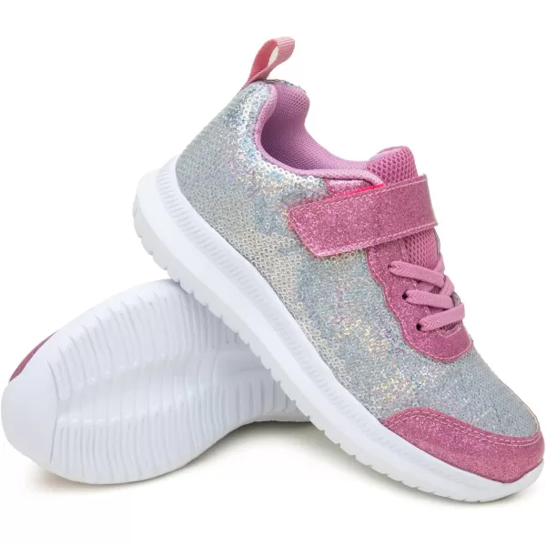 Toandon Toddler Kids Sneakers Sparkle Fashion Glitter Sequins Canvas Shoes