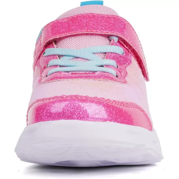 Toandon Toddler Kids Sparkle Breathable Lightweight Sneakers Light Up by Step