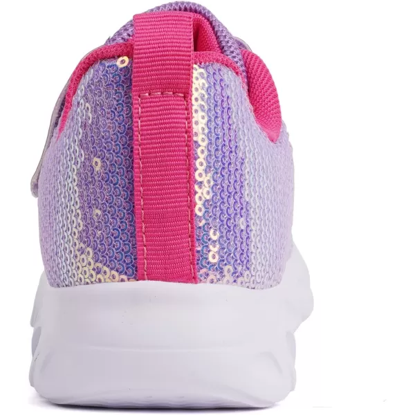 Toandon Toddler Kids Sparkle Breathable Lightweight Sneakers Light Up by Step