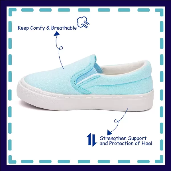 Toandon Toddler Kids Sparkle Sequins Glitter Sneakers Age 2-10