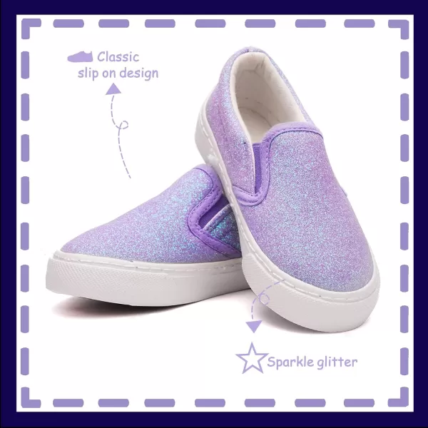 Toandon Toddler Kids Sparkle Sequins Glitter Sneakers Age 2-10