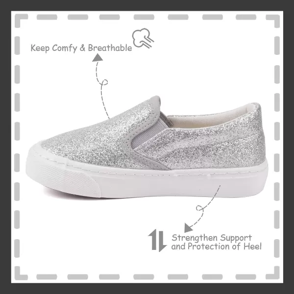 Toandon Toddler Kids Sparkle Sequins Glitter Sneakers Age 2-10