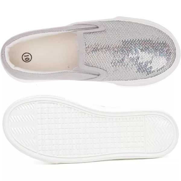 Toandon Toddler Kids Sparkle Sequins Glitter Sneakers Age 2-10