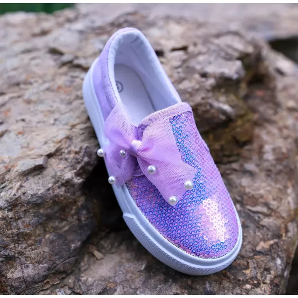 Toandon Toddler Kids Sparkle Sequins Glitter Sneakers Age 2-10