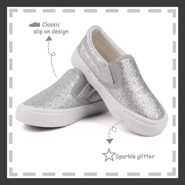 Toandon Toddler Kids Sparkle Sequins Glitter Sneakers Age 2-10