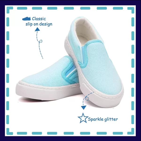 Toandon Toddler Kids Sparkle Sequins Glitter Sneakers Age 2-10