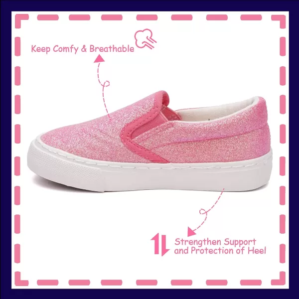 Toandon Toddler Kids Sparkle Sequins Glitter Sneakers Age 2-10