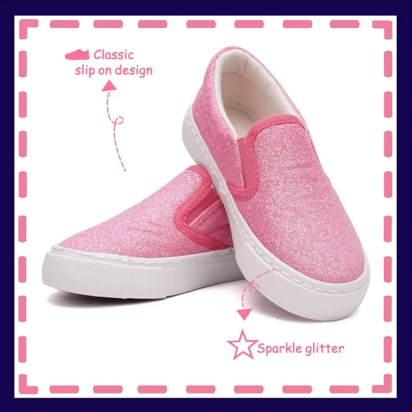 Toandon Toddler Kids Sparkle Sequins Glitter Sneakers Age 2-10