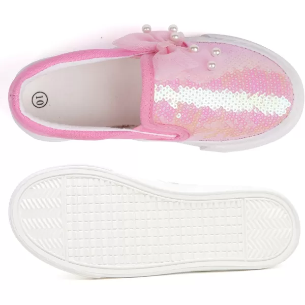Toandon Toddler Kids Sparkle Sequins Glitter Sneakers Age 2-10
