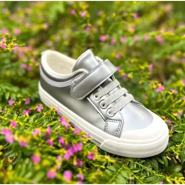 ToandonToddler Kids Sneakers Sparkle Fashion Glitter Sequins Canvas Shoes