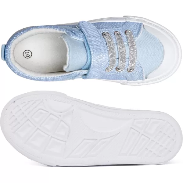 ToandonToddler Kids Sneakers Sparkle Fashion Glitter Sequins Canvas Shoes