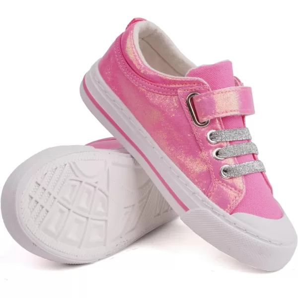 ToandonToddler Kids Sneakers Sparkle Fashion Glitter Sequins Canvas Shoes