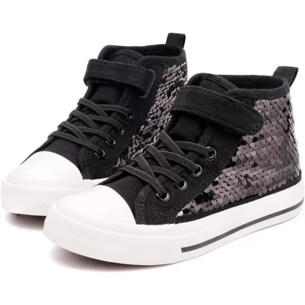 Toandon Kids Adorable Fashion High Top Casual Canvas Sneakers