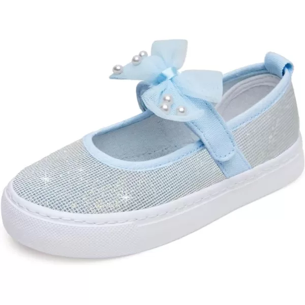 Toandon Toddler Girls Sparkle Glitter Flats Sneakers Age 3-10