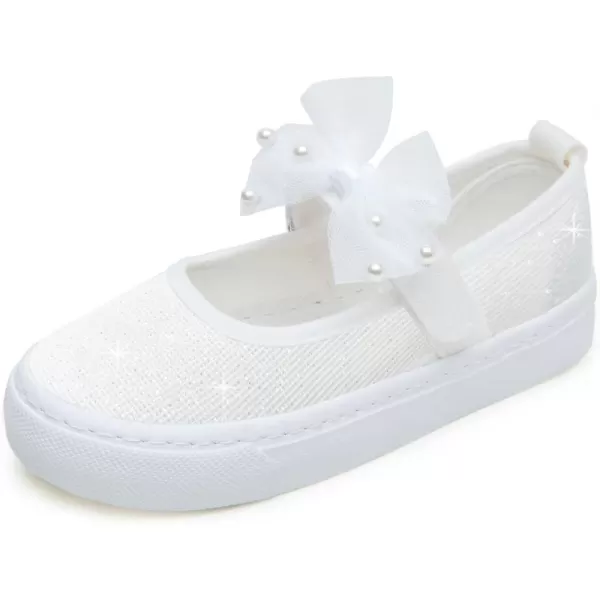 Toandon Toddler Girls Sparkle Glitter Flats Sneakers Age 3-10