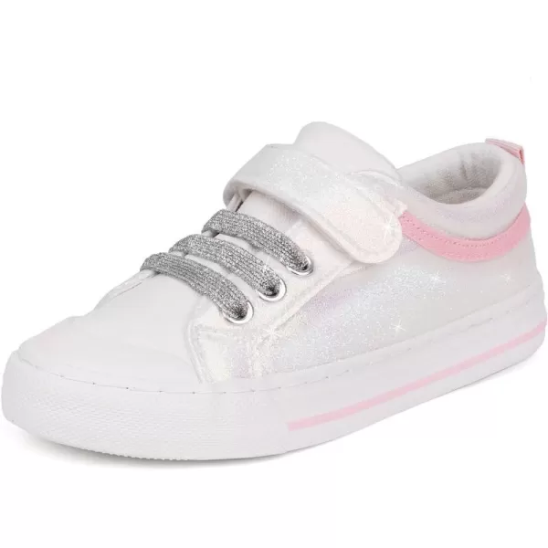 ToandonToddler Kids Sneakers Sparkle Fashion Glitter Sequins Canvas Shoes