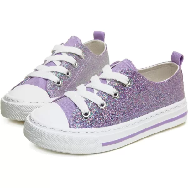 ToandonToddler Kids Sneakers Sparkle Fashion Glitter Sequins Canvas Shoes