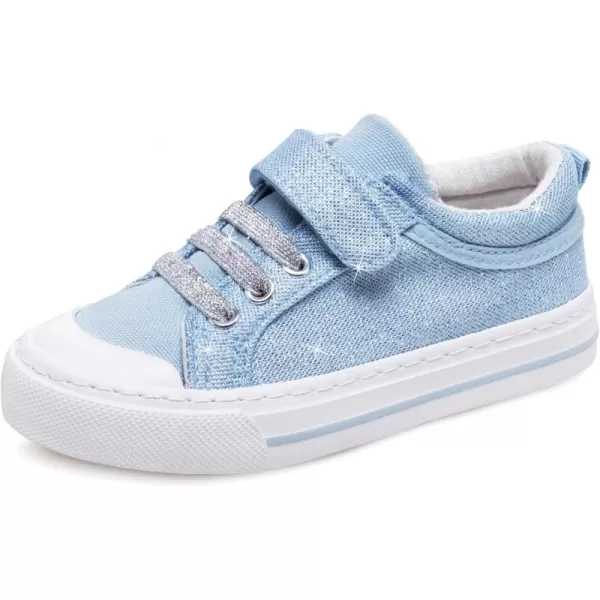 ToandonToddler Kids Sneakers Sparkle Fashion Glitter Sequins Canvas Shoes