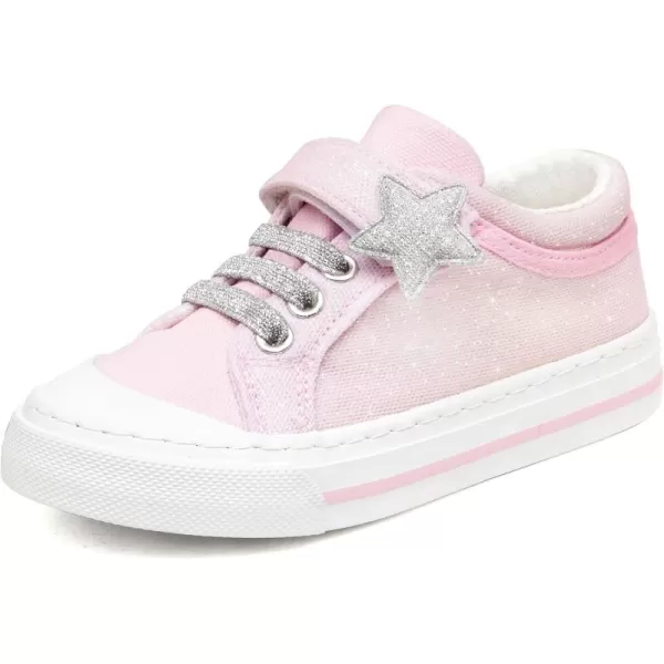 ToandonToddler Kids Sneakers Sparkle Fashion Glitter Sequins Canvas Shoes
