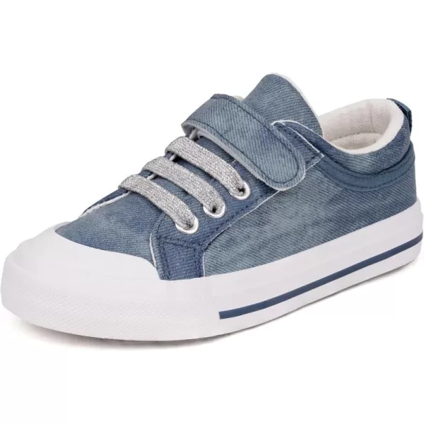 ToandonToddler Kids Sneakers Sparkle Fashion Glitter Sequins Canvas Shoes