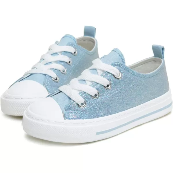 ToandonToddler Kids Sneakers Sparkle Fashion Glitter Sequins Canvas Shoes