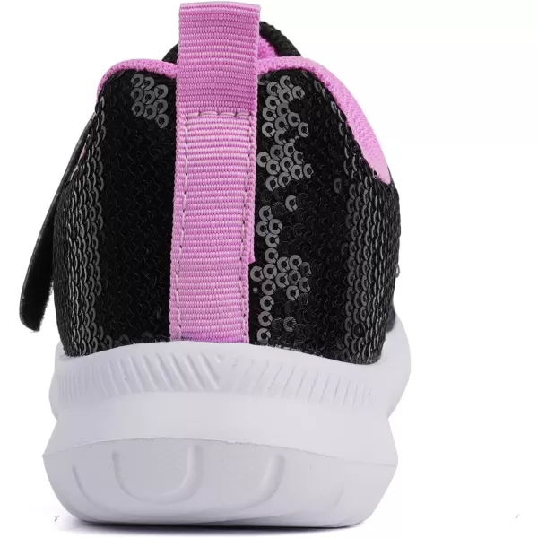 Toandon Toddler Kids Sneakers Sparkle Fashion Glitter Sequins Canvas Shoes