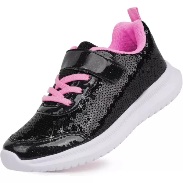 Toandon Toddler Kids Sneakers Sparkle Fashion Glitter Sequins Canvas Shoes