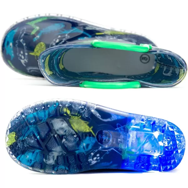 imageOutee boys Rain Boots Kids Baby Light Up
