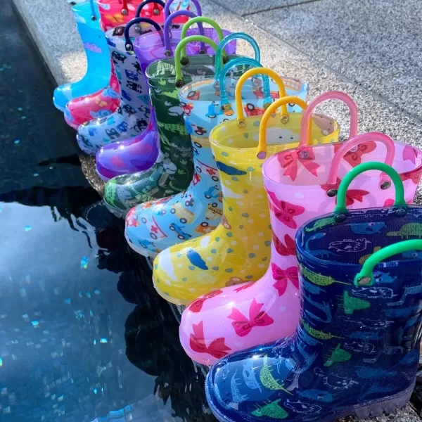 imageOutee boys Rain Boots Kids Baby Light Up