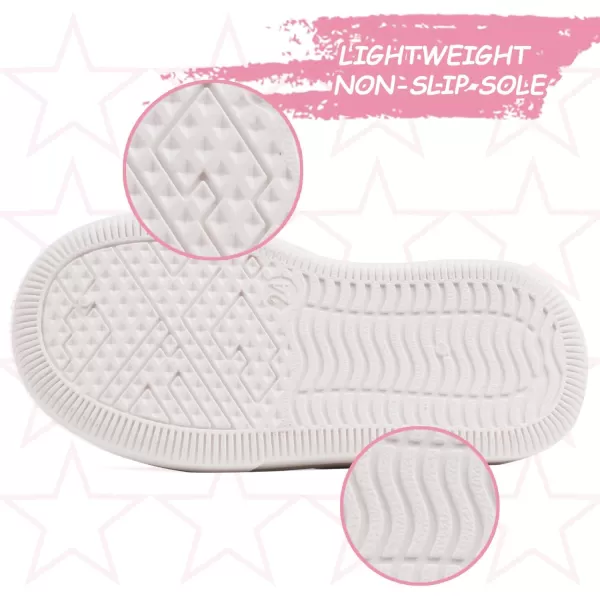 imageToandon Baby Toddler Lightweight Flexible Straps Sneakers for 17 Yrs3d Pink Star