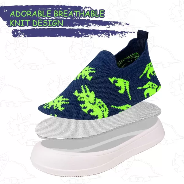 imageToandon Baby Toddler Lightweight Flexible Straps Sneakers for 17 YrsDinosaur Green