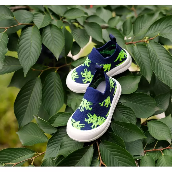 imageToandon Baby Toddler Lightweight Flexible Straps Sneakers for 17 YrsDinosaur Green
