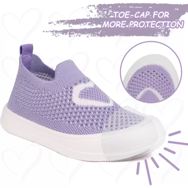 imageToandon Baby Toddler Lightweight Flexible Straps Sneakers for 17 YrsHeart Purple