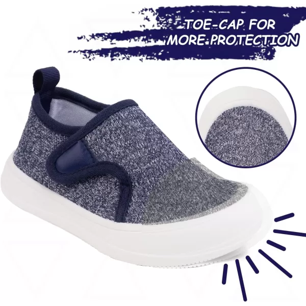 imageToandon Baby Toddler Lightweight Flexible Straps Sneakers for 17 YrsKnit Blue Grey