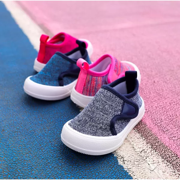 imageToandon Baby Toddler Lightweight Flexible Straps Sneakers for 17 YrsKnit Navy