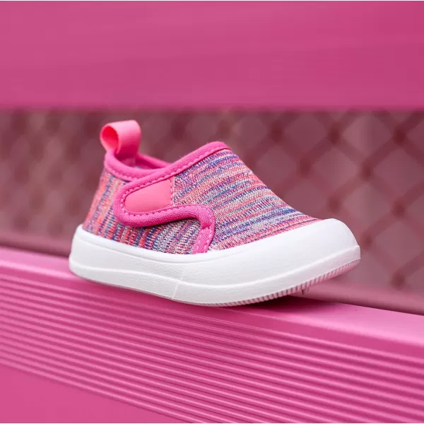 imageToandon Baby Toddler Lightweight Flexible Straps Sneakers for 17 YrsKnit Purple Pink