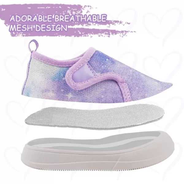 imageToandon Baby Toddler Lightweight Flexible Straps Sneakers for 17 YrsPurple Mesh