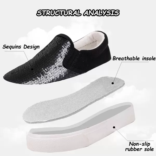 imageToandon Baby Toddler Lightweight Flexible Straps Sneakers for 17 YrsSequins Blk