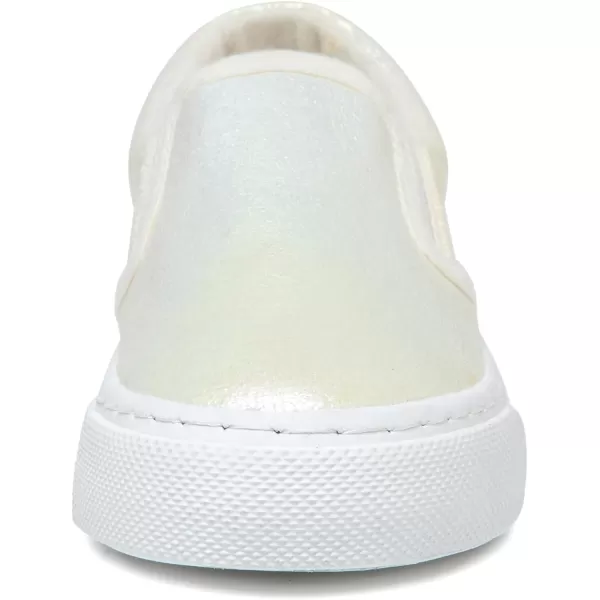 imageToandon Toddler Kids Girls Sparkle Slip On Walking Shoes Age 210Sparkle Pearl White