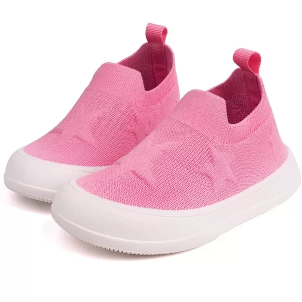 imageToandon Baby Toddler Lightweight Flexible Straps Sneakers for 17 Yrs3d Pink Star