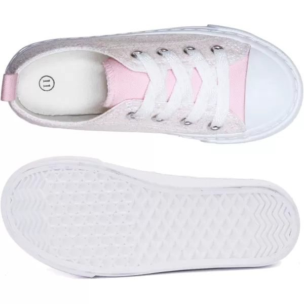 imageToandonToddler Kids Sneakers Sparkle Fashion Glitter Sequins Canvas ShoesGlitter