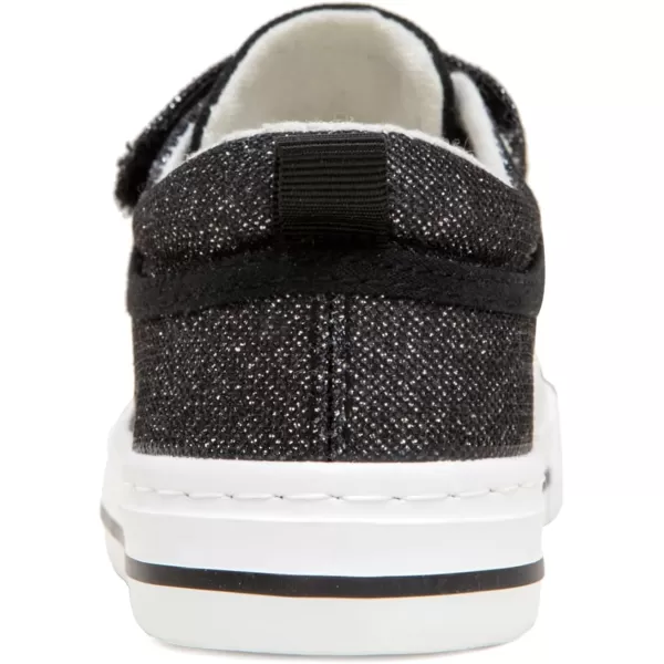 imageToandonToddler Kids Sneakers Sparkle Fashion Glitter Sequins Canvas ShoesGlitter Black With Buckle