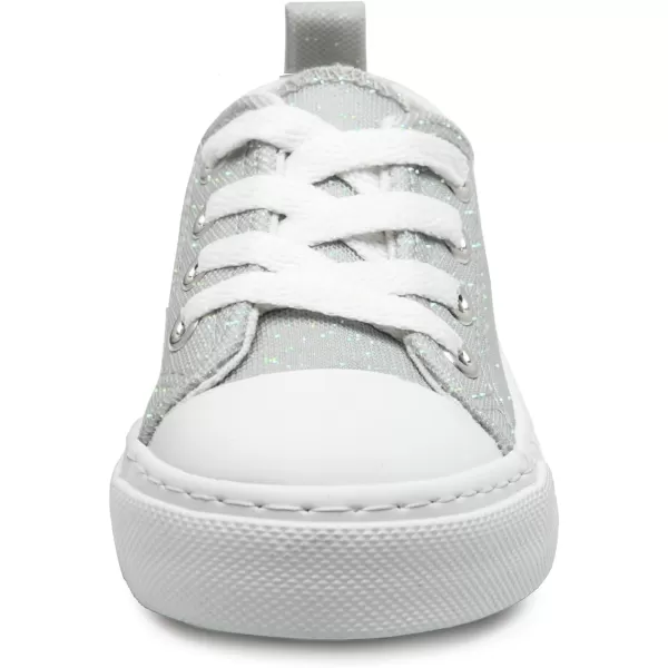 imageToandonToddler Kids Sneakers Sparkle Fashion Glitter Sequins Canvas ShoesGlittergrey