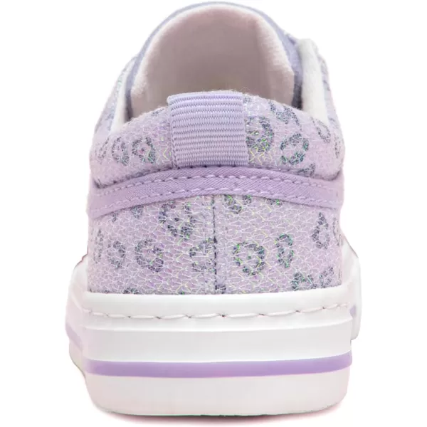 imageToandonToddler Kids Sneakers Sparkle Fashion Glitter Sequins Canvas ShoesPurple Leopard