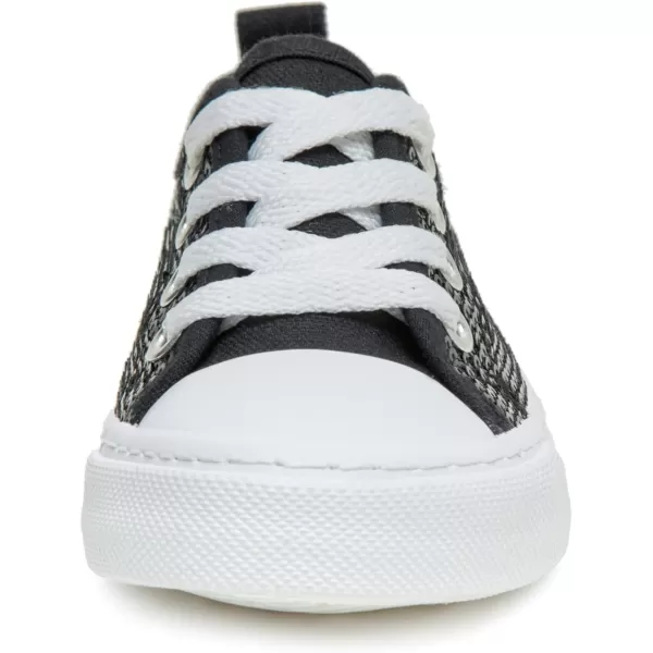 imageToandonToddler Kids Sneakers Sparkle Fashion Glitter Sequins Canvas ShoesSequins Black