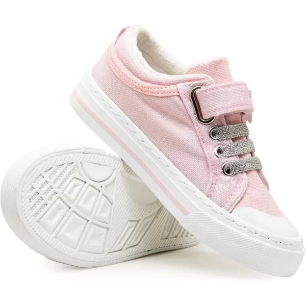 imageToandonToddler Kids Sneakers Sparkle Fashion Glitter Sequins Canvas ShoesStarpink