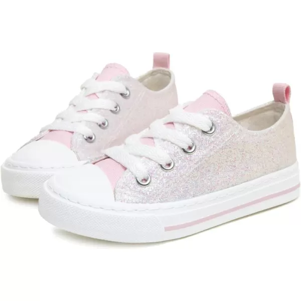 imageToandonToddler Kids Sneakers Sparkle Fashion Glitter Sequins Canvas ShoesGlitter